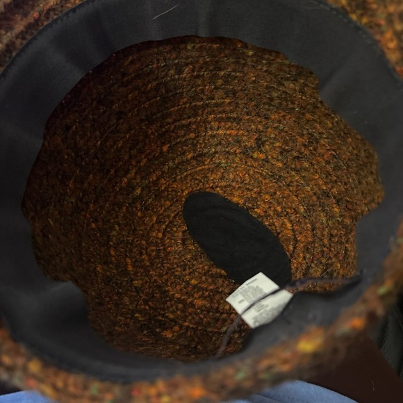 BETMAR NEW YORK HAT Weave Burnt Orange Brown Wool Blend Logo Design - Picture 9 of 12